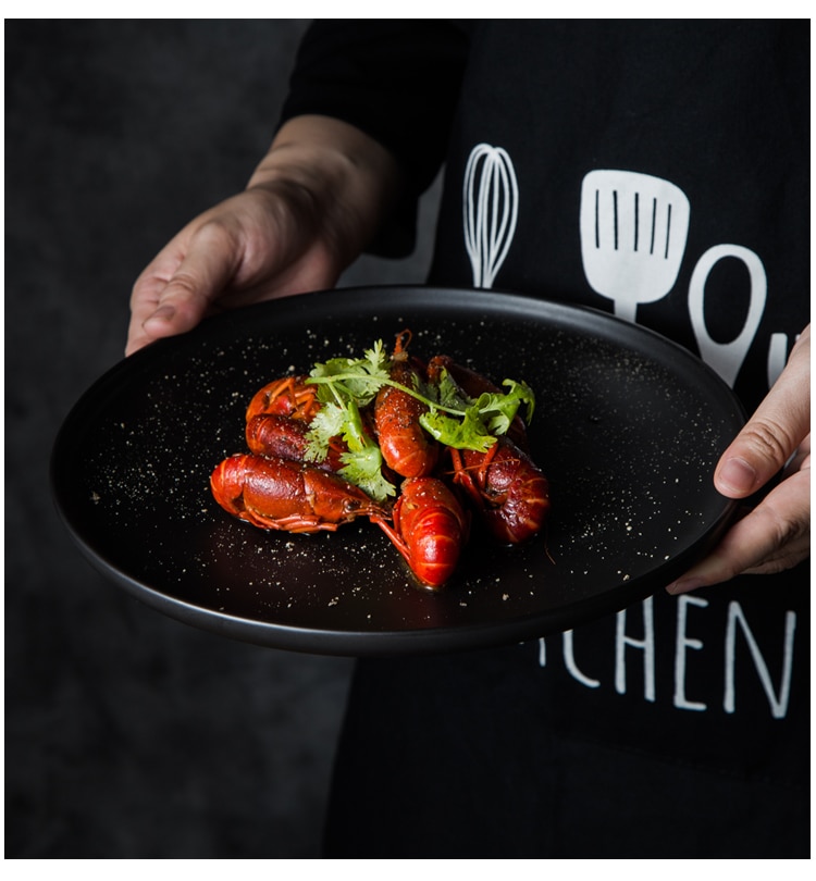 Round Solid Ceramic Plates