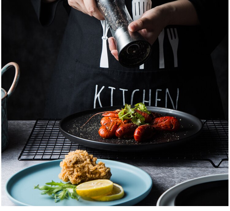 Round Solid Ceramic Plates