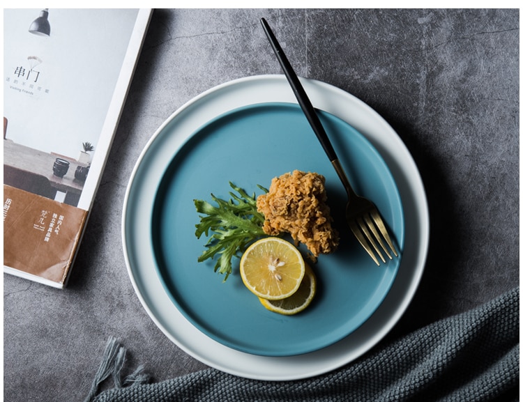 Round Solid Ceramic Plates