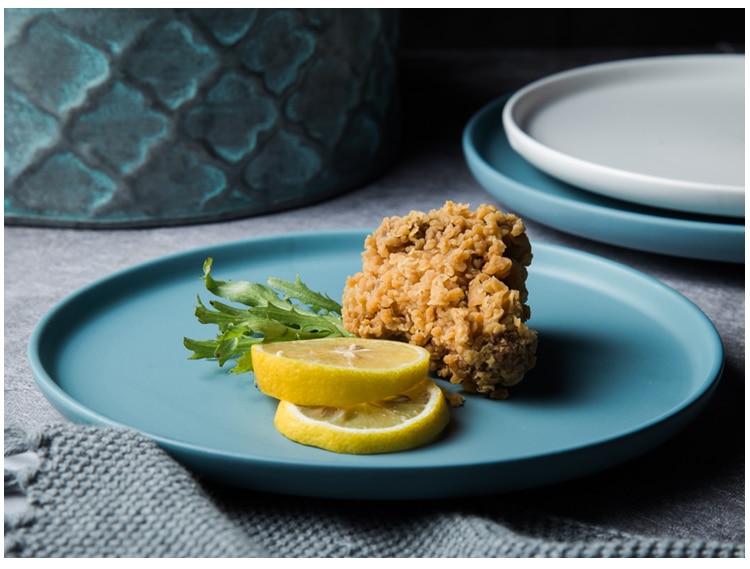 Round Solid Ceramic Plates