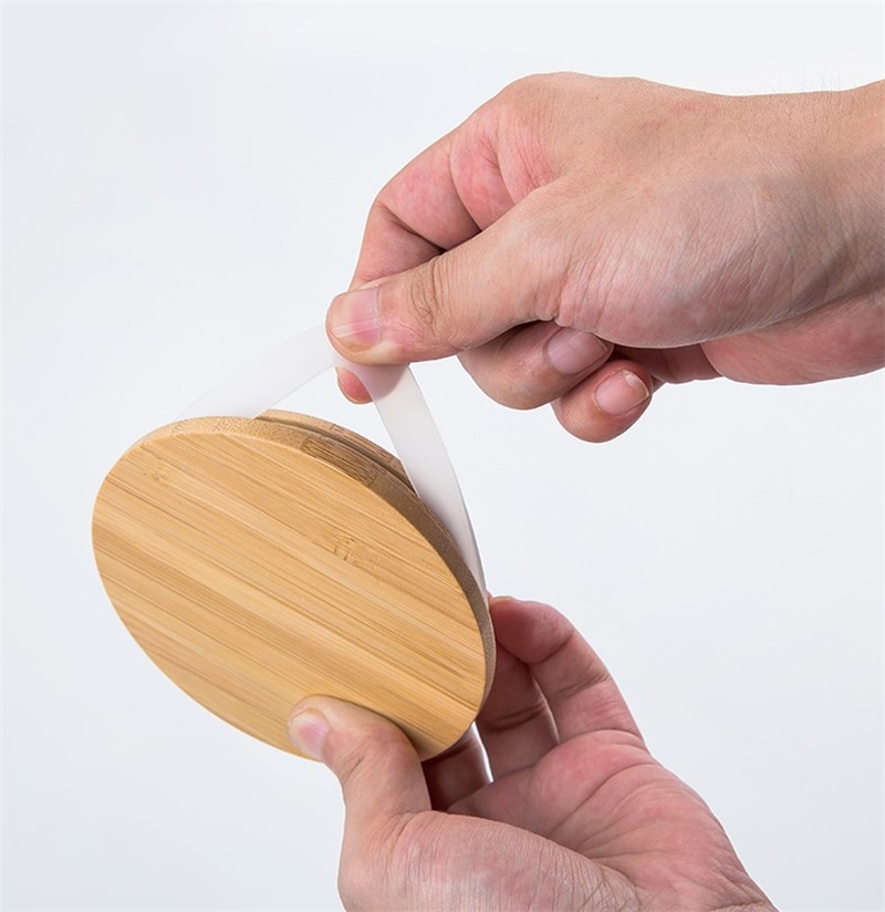 Food Glass Container with Bamboo Cover