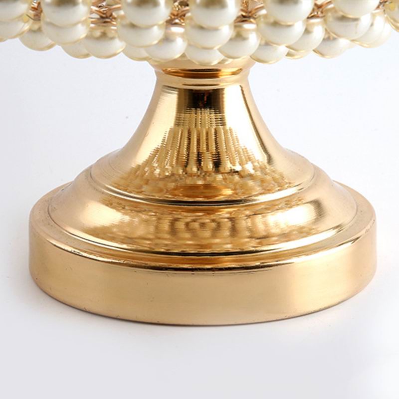 Crystal Wedding Cake Display in Gold and Silver