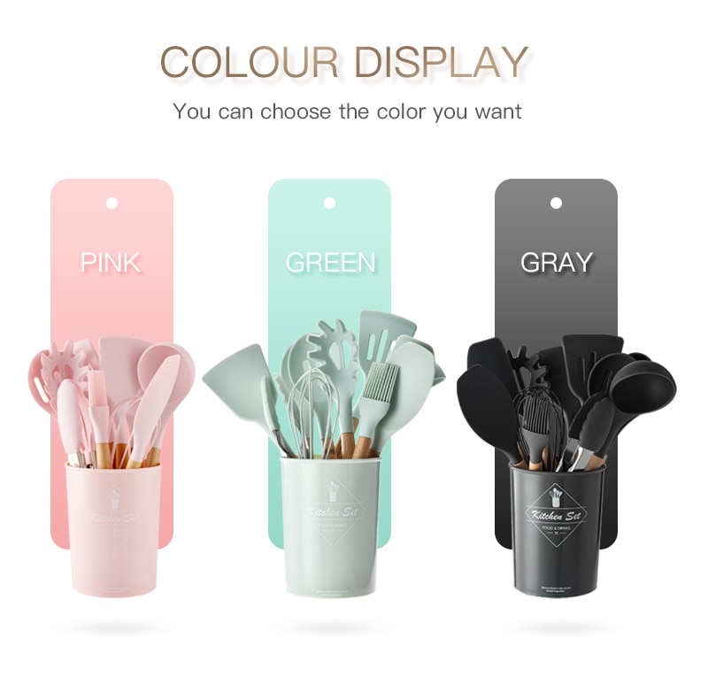 Silicone Cooking Utensils Set