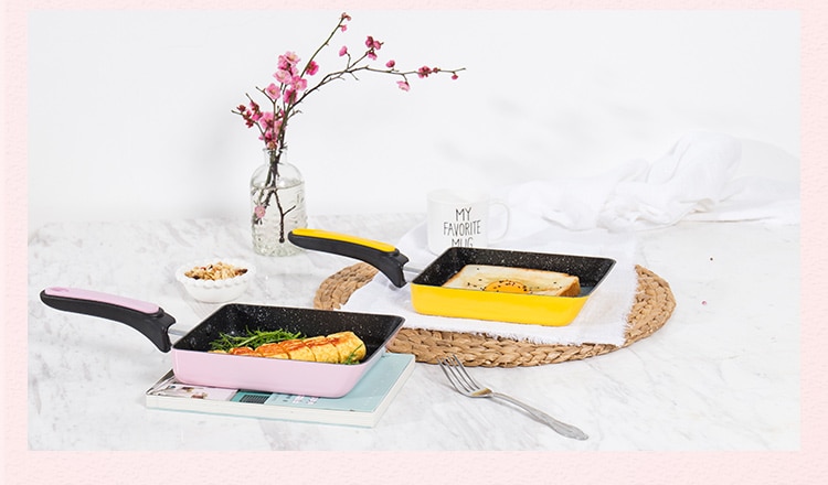 Non-Stick Colorful Stainless Steel Frying Pan