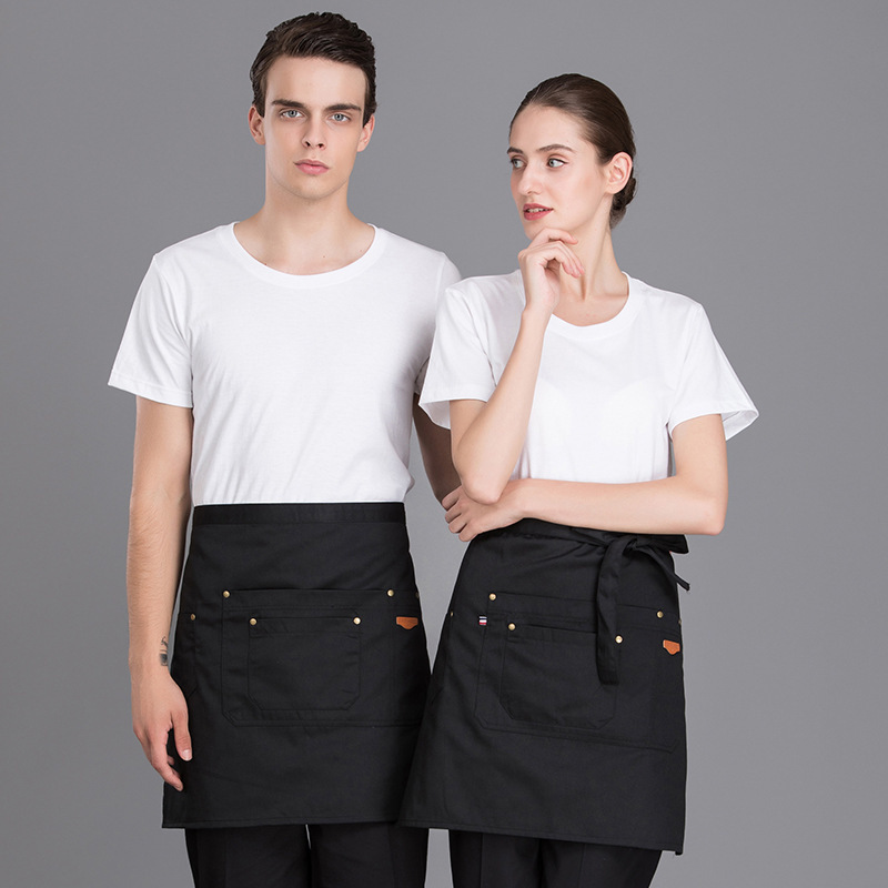 Short Unisex Sleeveless Apron for Kitchen