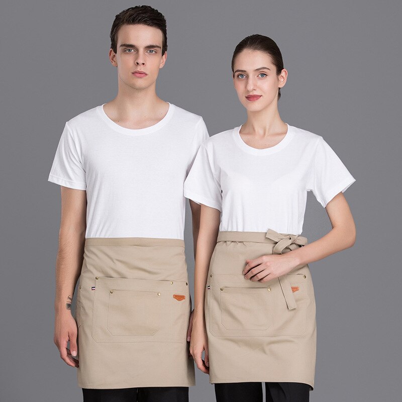 Short Unisex Sleeveless Apron for Kitchen