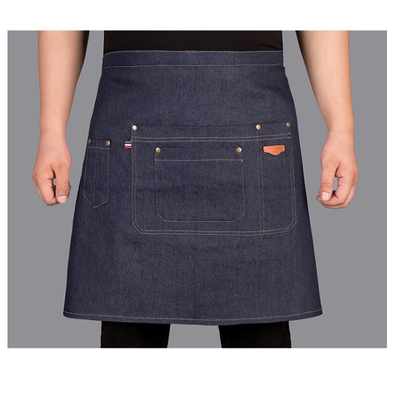 Short Unisex Sleeveless Apron for Kitchen