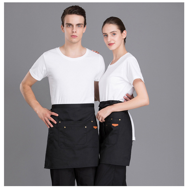 Short Unisex Sleeveless Apron for Kitchen